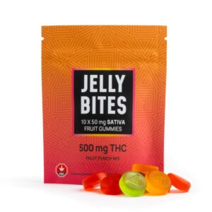 Jelly Bites Fruit Gummies – Fruit Punch 500mg Sativa