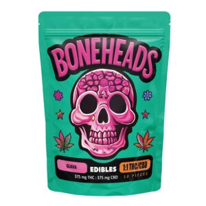 Boneheads 750mg 1:1 CBD + THC Gummy – Guava